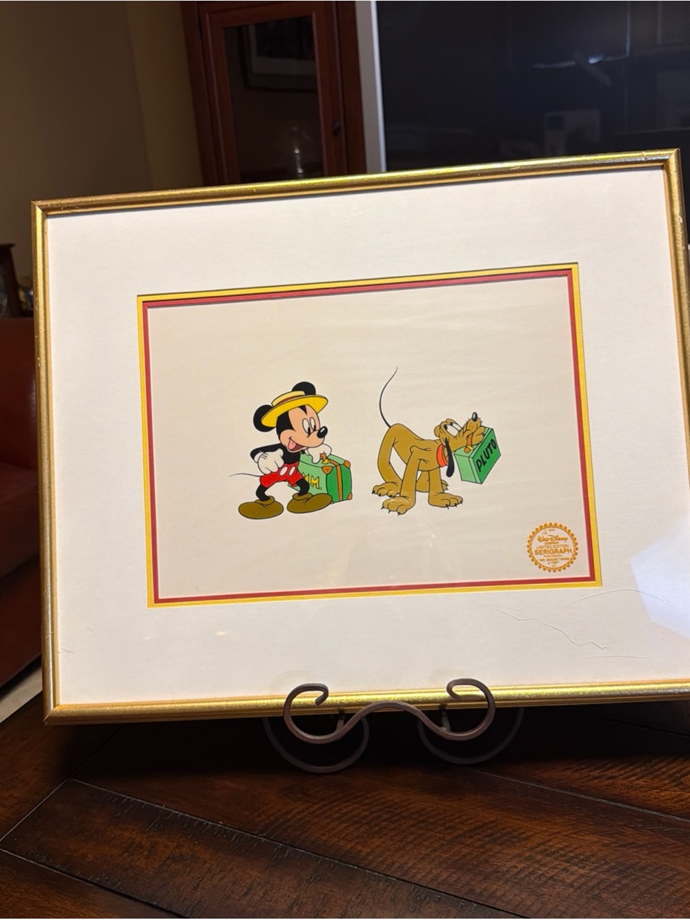 1940 The Walt Disney "Mr. Mouse Takes A Trip" Limited Edition Serigraph Cel Art